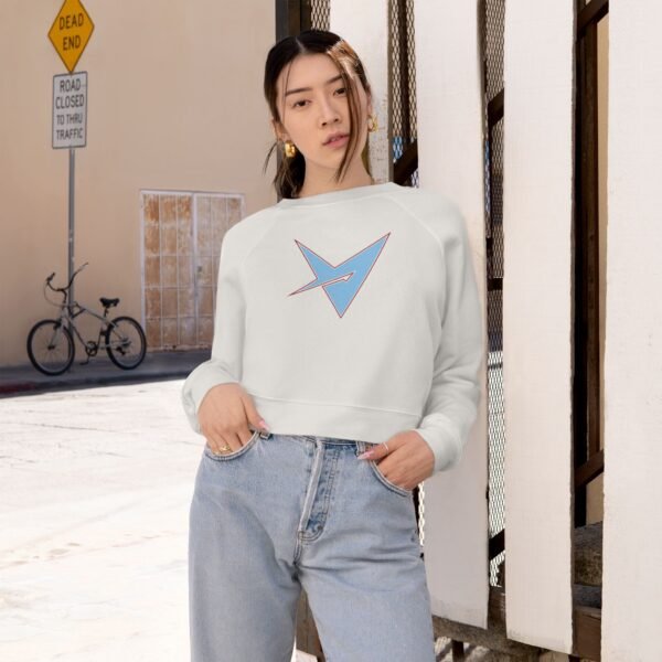 VTSN: wRAPPED SkyBlue Women's Cropped Sweater - Image 4