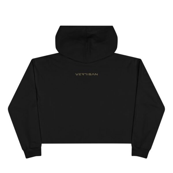 VTSN: GoldFusion V Women's Black Crop Hoodie - Image 2