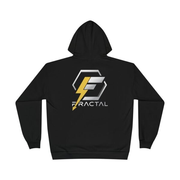 FRACTAL: Dark Black Hoodie - Image 2