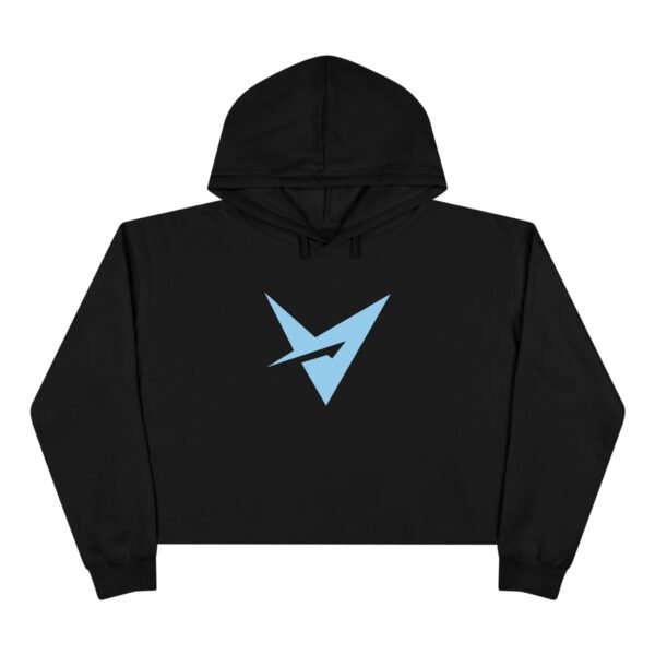 VTSN: LightSky V Women's Black Crop Hoodie