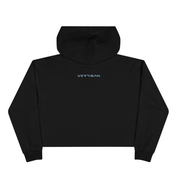 VTSN: LightSky V Women's Black Crop Hoodie - Image 2