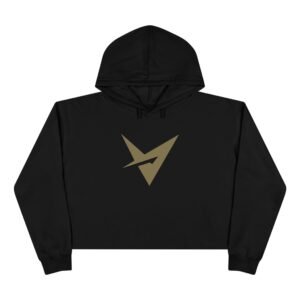 VTSN: GoldFusion V Women's Black Crop Hoodie