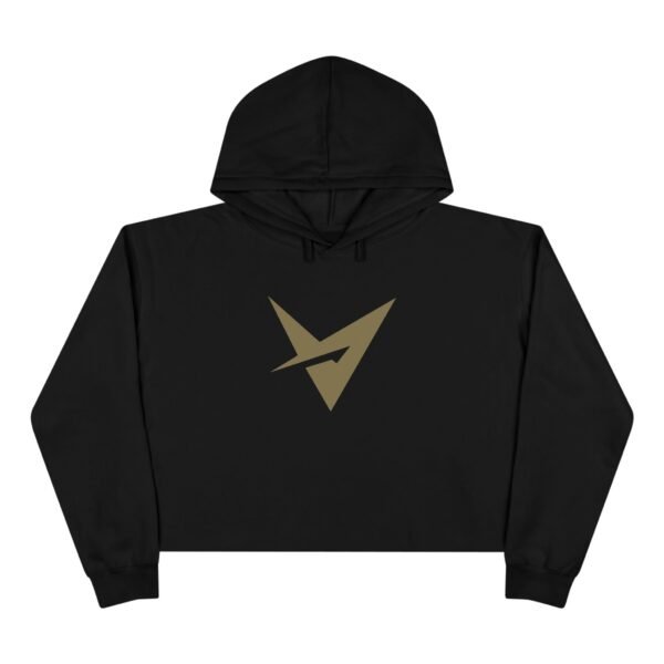 VTSN: GoldFusion V Women's Black Crop Hoodie