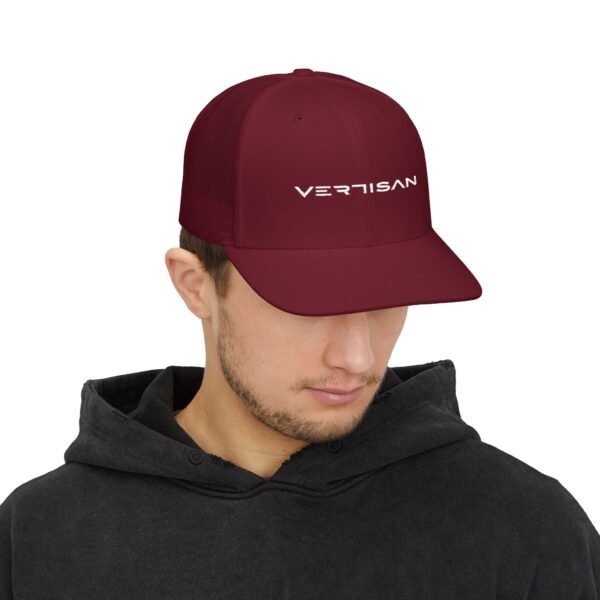 VERTISAN: DeepMaroon Trucker Cap - Image 3