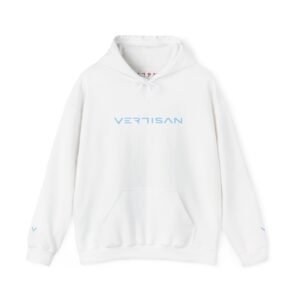 VERTISAN: SkyBlue Combo White Hoodie LTD
